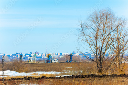 Wallpaper Mural The spring thaw may reveal damaged oil pipelines. Repairing oil pipeline leaks is critical to preventing environmental damage. To carry out pipeline repair work, special equipment is required Torontodigital.ca
