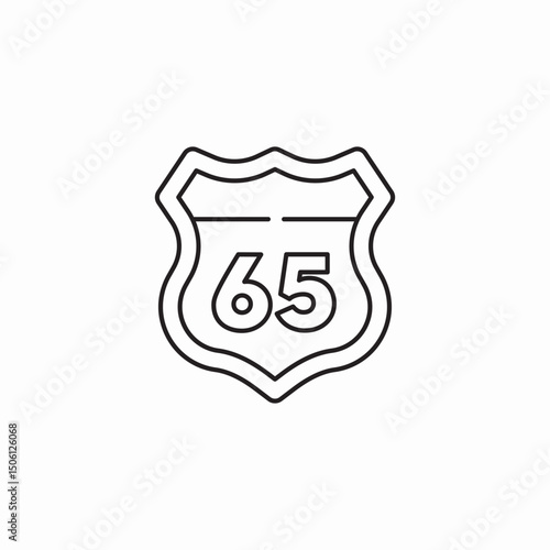 route highway icon sign vector