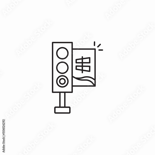 traffic directions icon sign vector