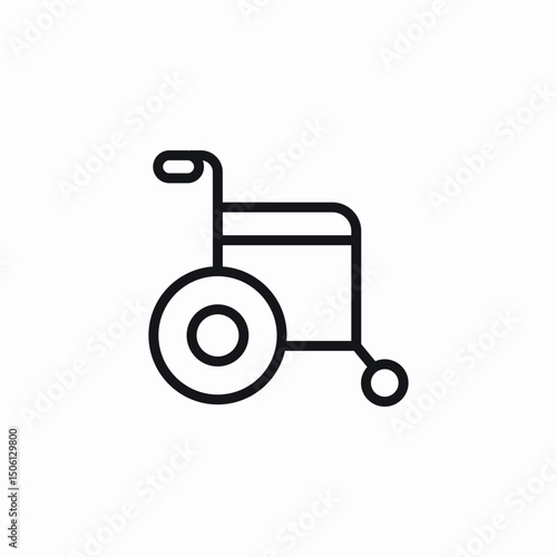 disability wheelchair icon sign vector