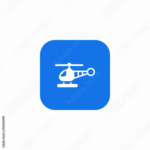 helicopter rotorcraft icon sign vector