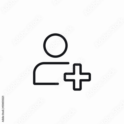 medical account icon sign vector