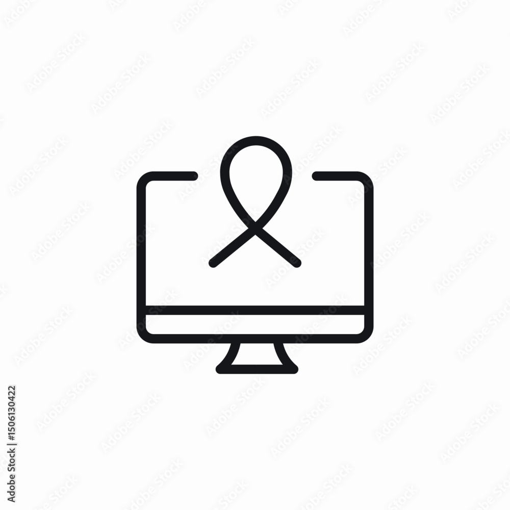 online awareness icon sign vector online awareness icon sign vector