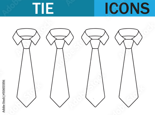 Minimalist Tie Designs - Hand-drawn Necktie Illustrations