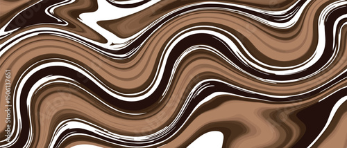 Chocolate pattern background. Abstract melting caramel cacao texture.