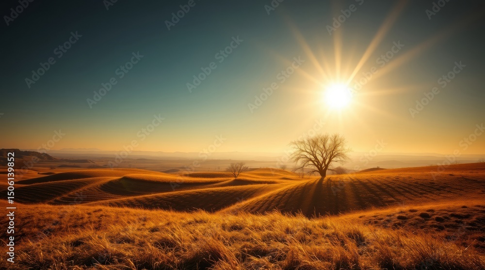 Sun over the hills Sun over the hills