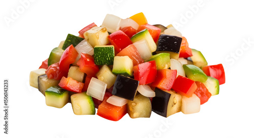 Diced vegetables for cooking
