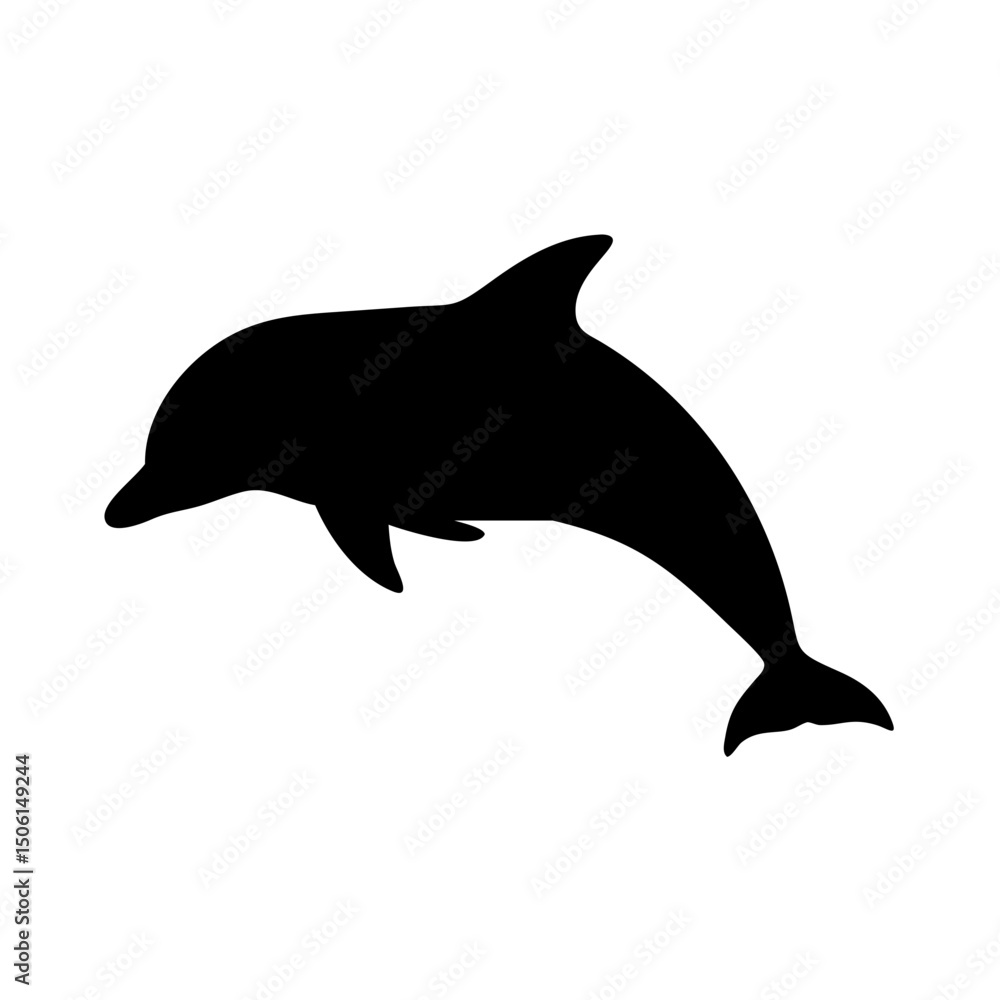 Fototapeta premium Golfinho-cor-de-rosa endêmico da Amazônia ícone vetor PNG