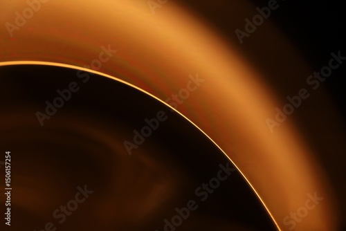 Green liquid surface, Oil production, brown bubbles in macro, texture of viscous black liquid, oil in laboratory, green ink, one line