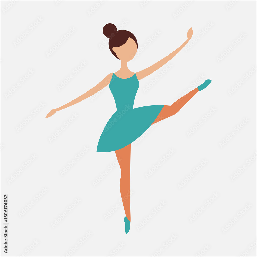 ballet dancer vector illustration ballet dancer vector illustration