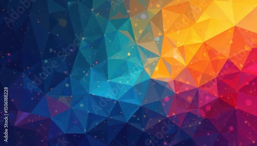 Geometric abstract shapes, vibrant colors, modern style , shapes, color, wallpaper