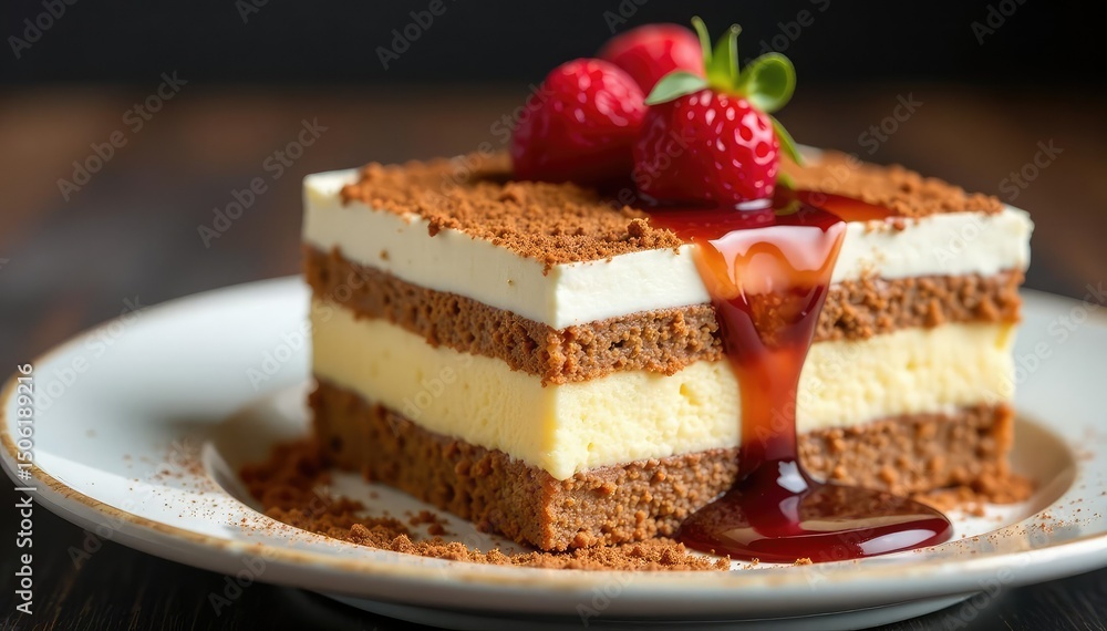Rich, decadent tiramisu, close-up view showcasing texture and layering , high-resolution image, coffee, pastry Rich, decadent tiramisu, close-up view showcasing texture and layering , high-resolution image, coffee, pastry