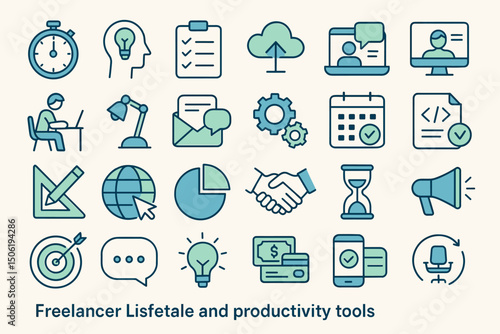 Freelancer Lisftale showcasing various productivity tools for effective work management and organization in a modern workspace