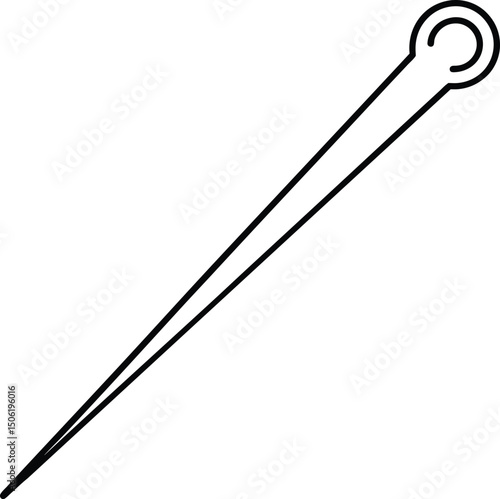 Straight Pin Icon Sewing Needle Craft