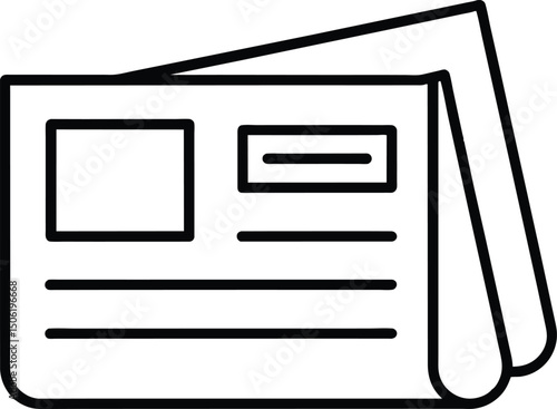 Newspaper Icon News Media Print Read Article