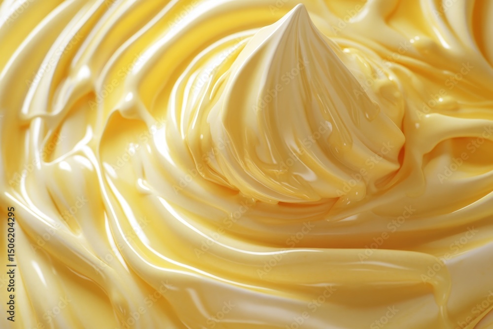 Close-up view of whipped cream texture. Close-up view of whipped cream texture.