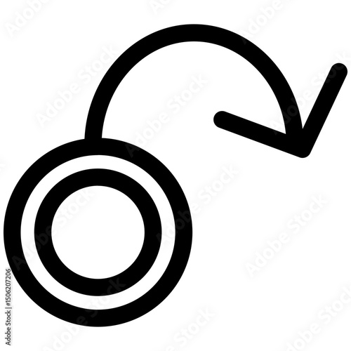 Erectile Dysfunction Icon – Male Health Symbol for Intimacy, Medical Care, and Sexual Wellness