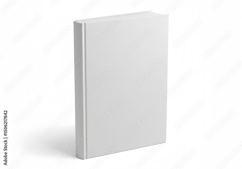 Blank white book mockup cover Blank white book mockup cover