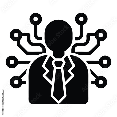 it technician element isolated circuit board on white background