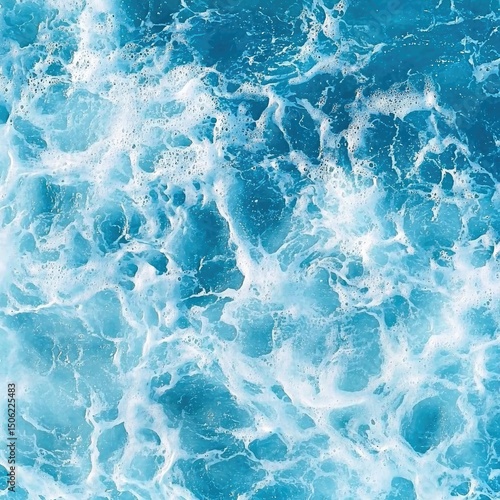 Azure ocean waves