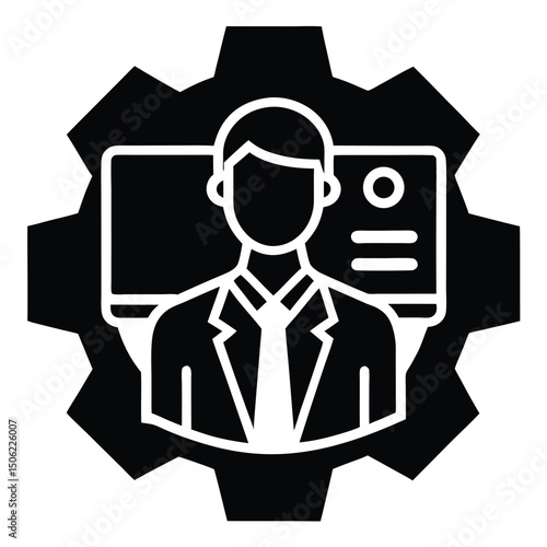 it technician element isolated it technician on white background