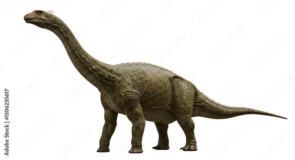 Fototapeta premium Camarasaurus A longnecked dinosaur with textured green and brown skin