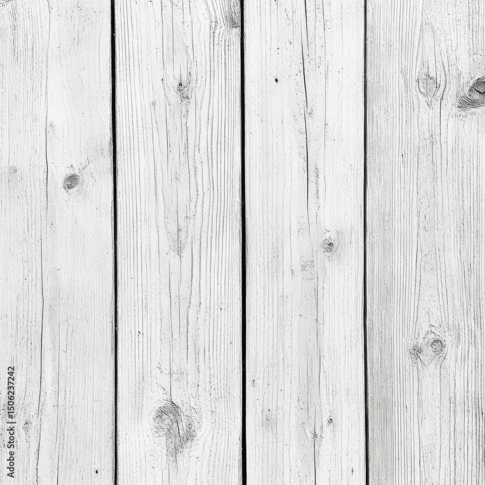 Naklejka premium White wood plank wall texture
