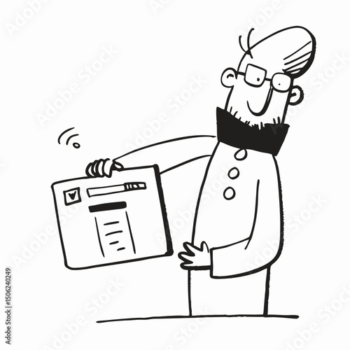 doctor with a clipboard and a stethoscope