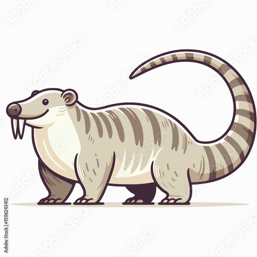 solenodon vector illustration