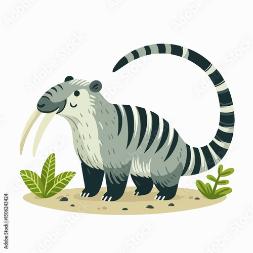 solenodon vector illustration