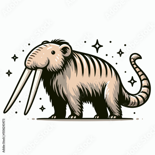 solenodon vector illustration