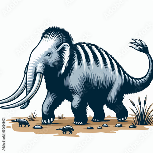 solenodon vector illustration