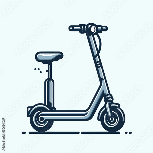 electric scooter vector illustration