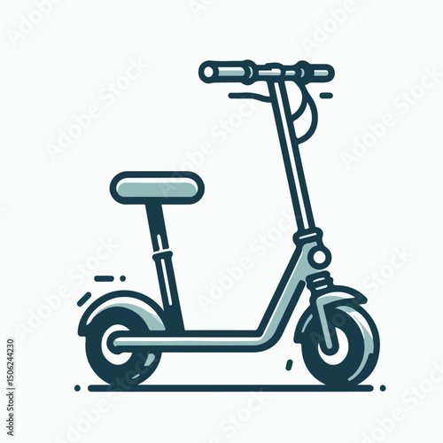 electric scooter vector illustration