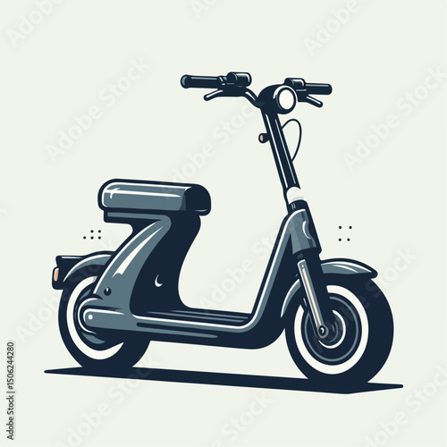 electric scooter vector illustration