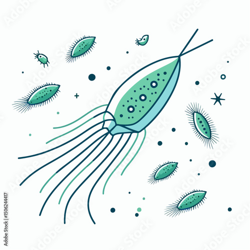 plankton vector illustration