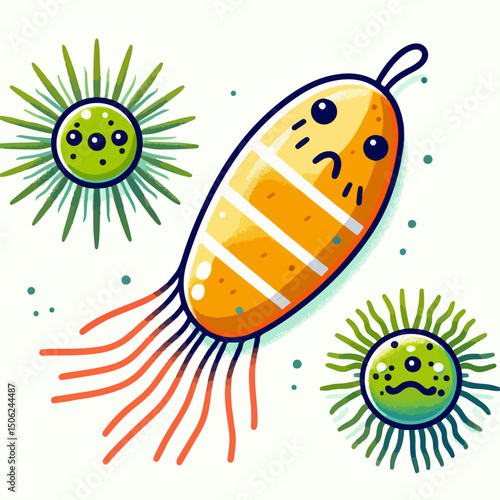 plankton vector illustration