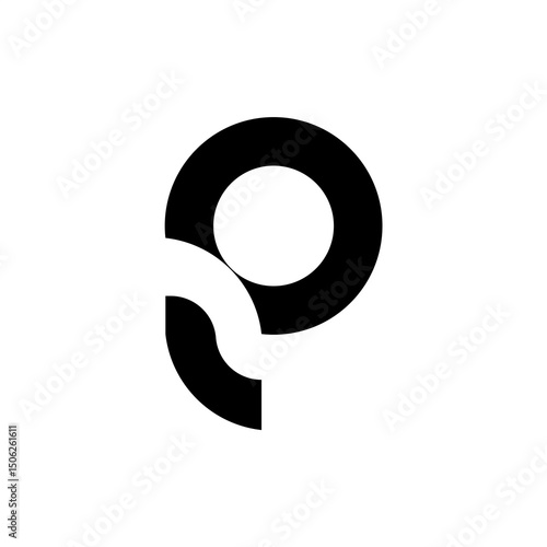 Abstract P monogram logo design, icon can be used for luxury, elegant and Vector business