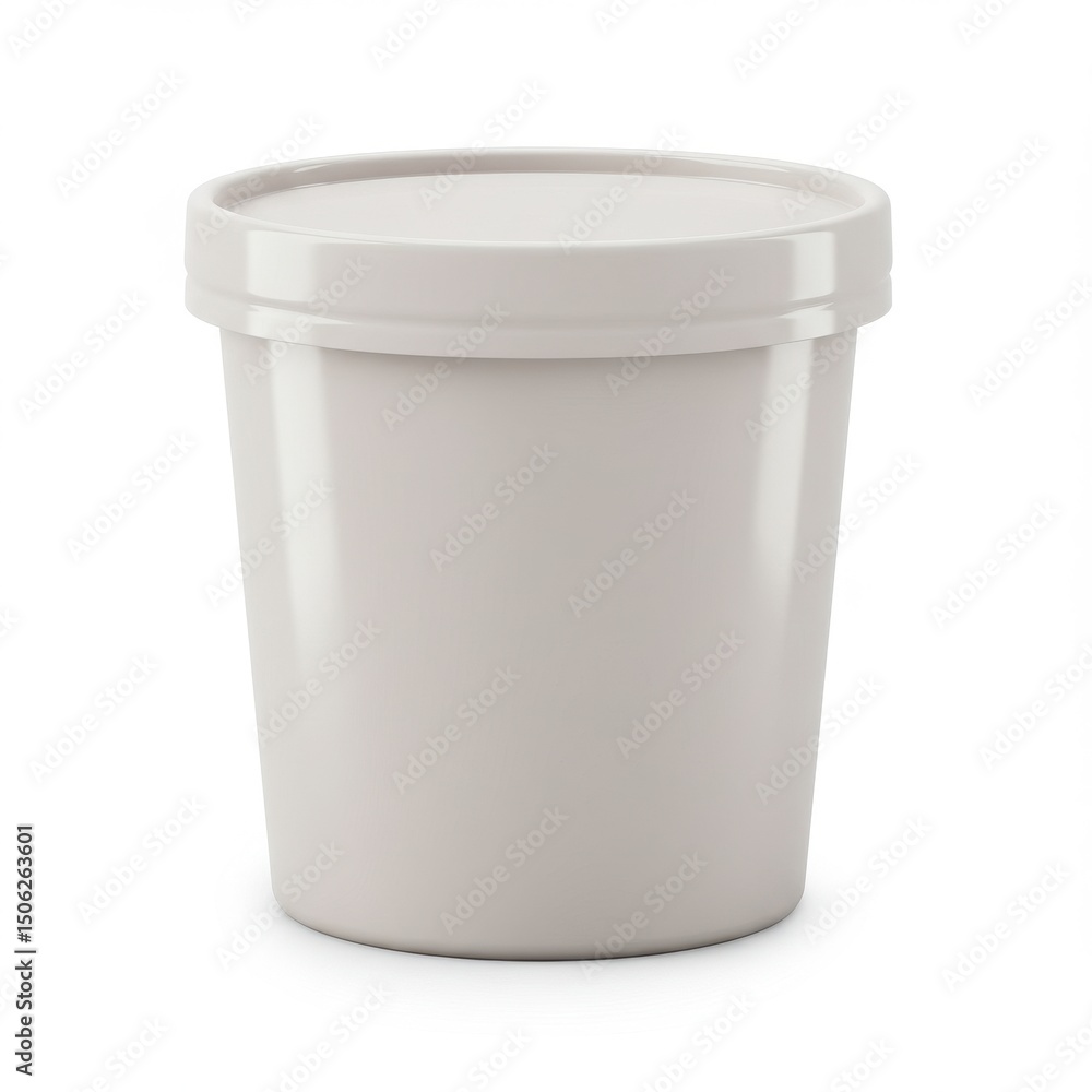 Closed plastic container isolated on white background for food storage. Closed plastic container isolated on white background for food storage.