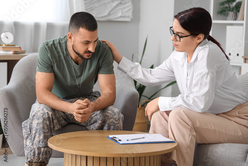 Male soldier with PTSD and ...