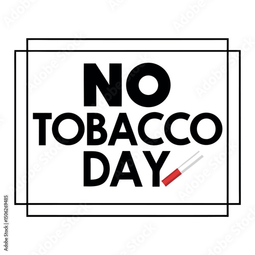 


   No tobacco day vector illustration.
