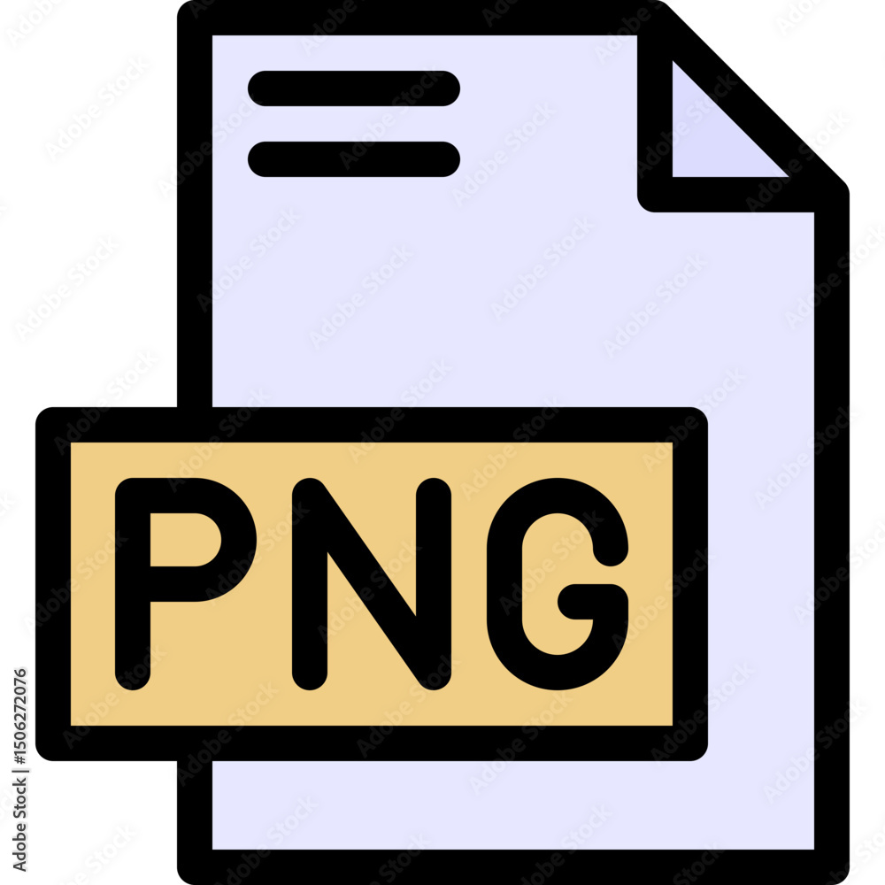 PNG File Format Vector Icon, Isolated On Abstract Background. Lineal color icon. PNG File Format Vector Icon, Isolated On Abstract Background. Lineal color icon.