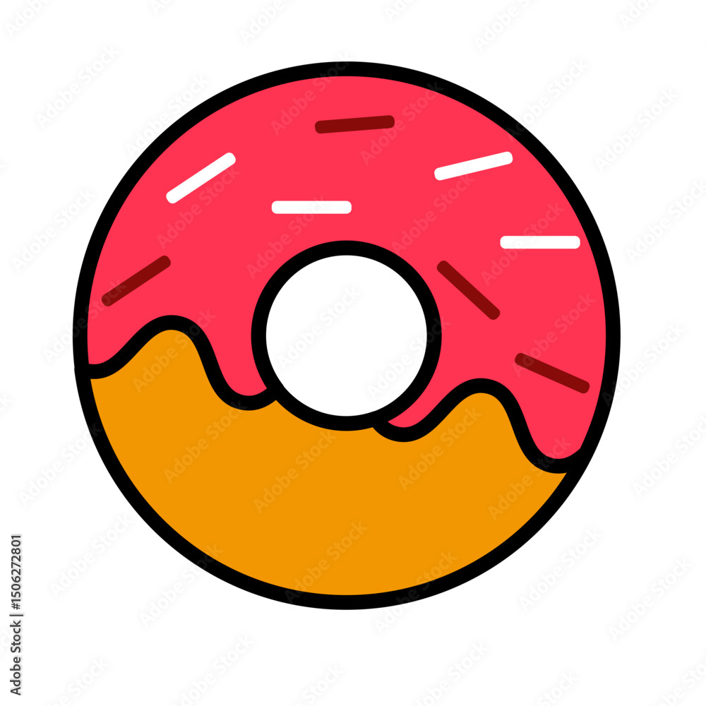 Obraz premium Donut cartoon