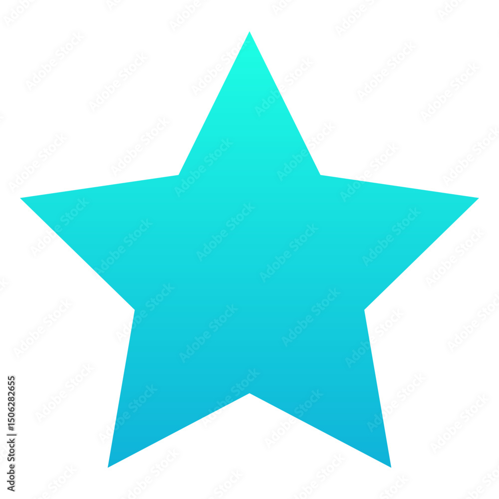 Obraz premium Star Icon Symbol. Silhouette gradient Style Isolated Vector Icon.
