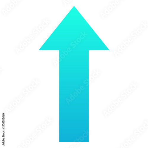 Free Download Up Arrow Vector Silhouette gradient Isolated Icon, User Interface Icon. - GFXLoad