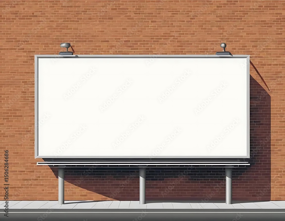 Obraz premium Blank urban billboard ready for creative advertising campaigns placement