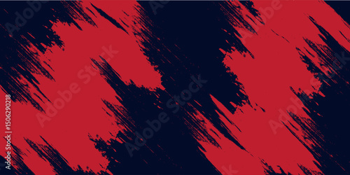 Red halftone dots blue color pattern gradient grunge texture background. Dot pop art comic sport style vector illustration. Eps10