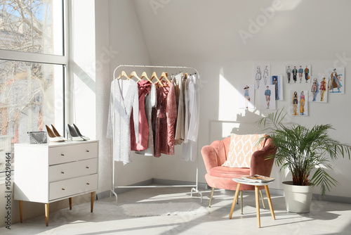 Interior of stylist's studi...