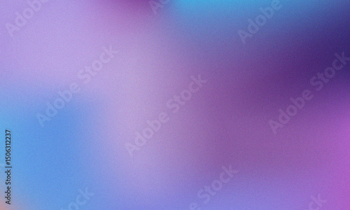 Pastel colored with White Gradient Blurred with Grainy Noise Texture background. Abstract pink, purple, blue, yellow, and teal colorful design.