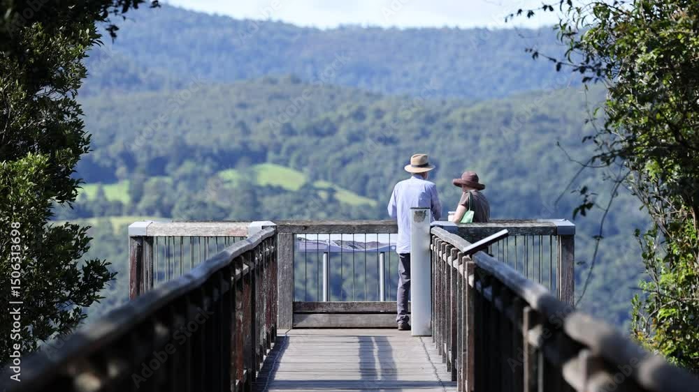 Couple Enjoying Scenic View in Dorrigo, Australia Couple Enjoying Scenic View in Dorrigo, Australia